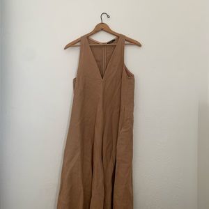 Kaarem V—neck pocket Onesie Jumpsuit